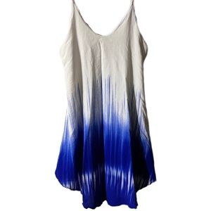 Million Bullpup spaghetti strap two-tone dress